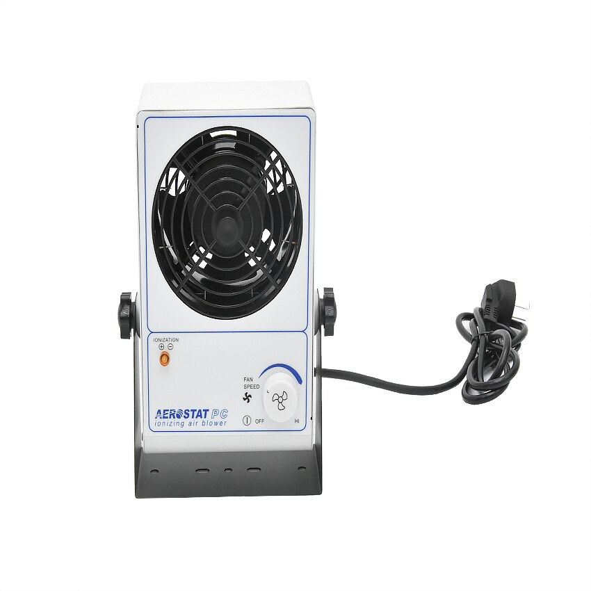 Ventilador de iones antiestáticos , ionizadores de sobremesa, eliminan la electricidad estática, 25W, 110V/60Hz o 220V/50Hz, 45 ~ 110CFM, 40cm * 60cm