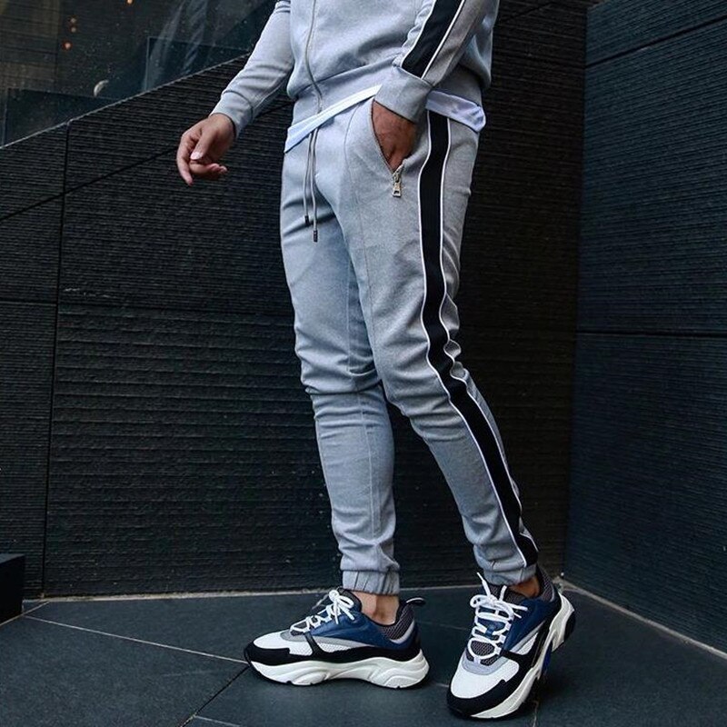 Hommes pantalons de survêtement sport pantalon de fitness hommes décontracté pantalon de survêtement pantalon de jogging