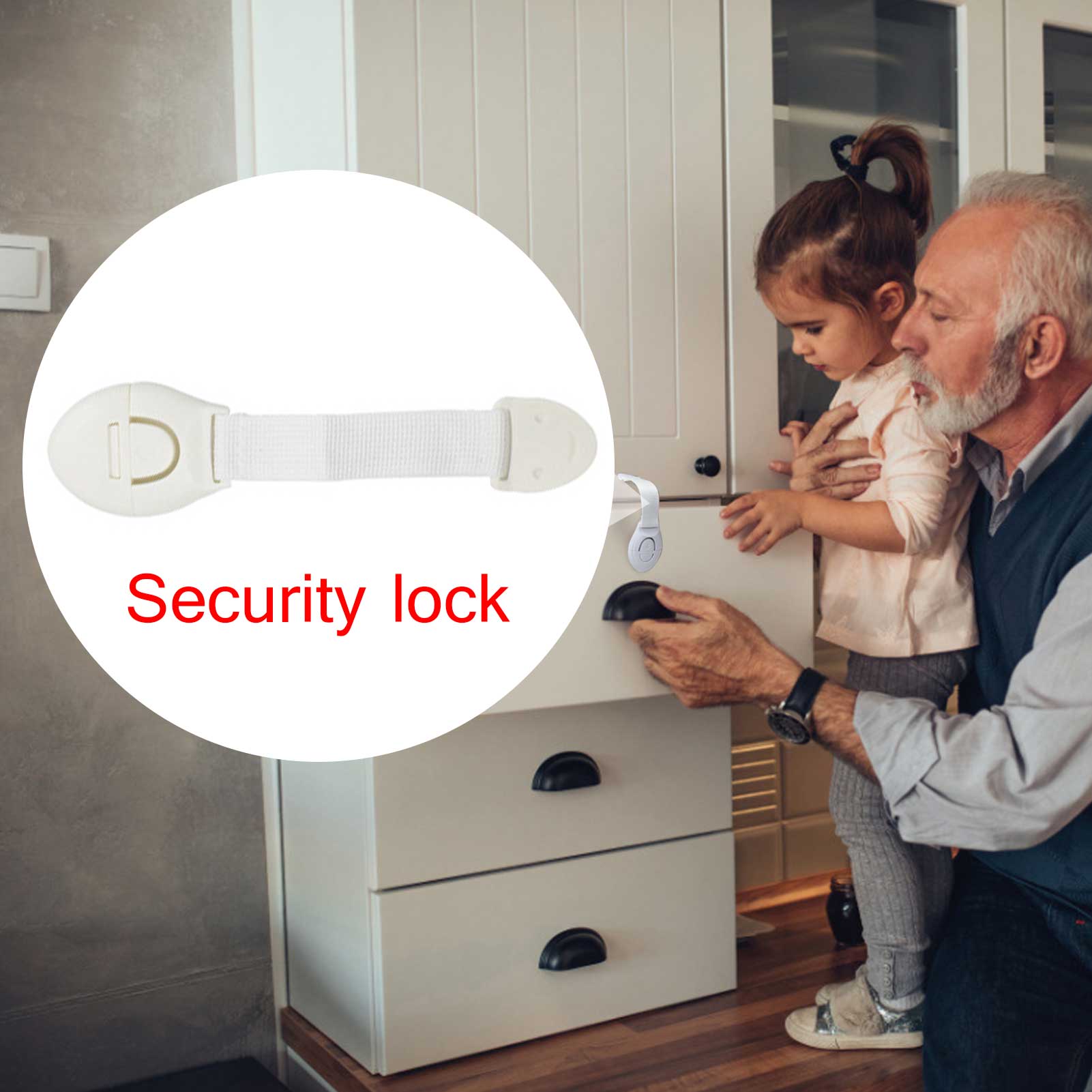 Verrous d'armoire de sécurité colorés réglables pour bébé, aléatoire, produit pour enfant, tiroir de Protection pour enfants