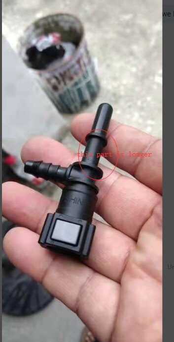 7.89 ID6 F type Car fuel quick connector female longer male connector