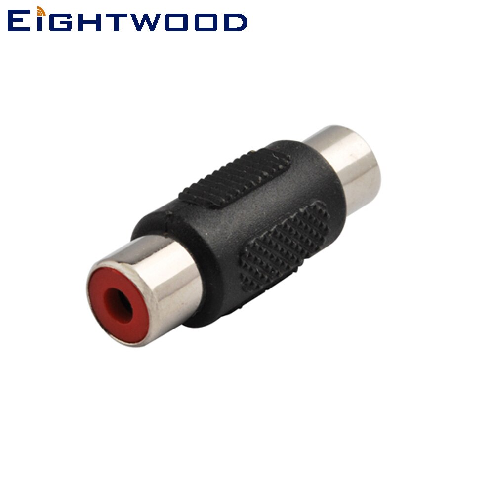 Eightwood 5 stuks rf coaxiale auto tv dvd-speler av-aansluiting rca rf-adapter rca-aansluiting vrouwelijk naar rca-aansluiting vrouwelijk connector recht