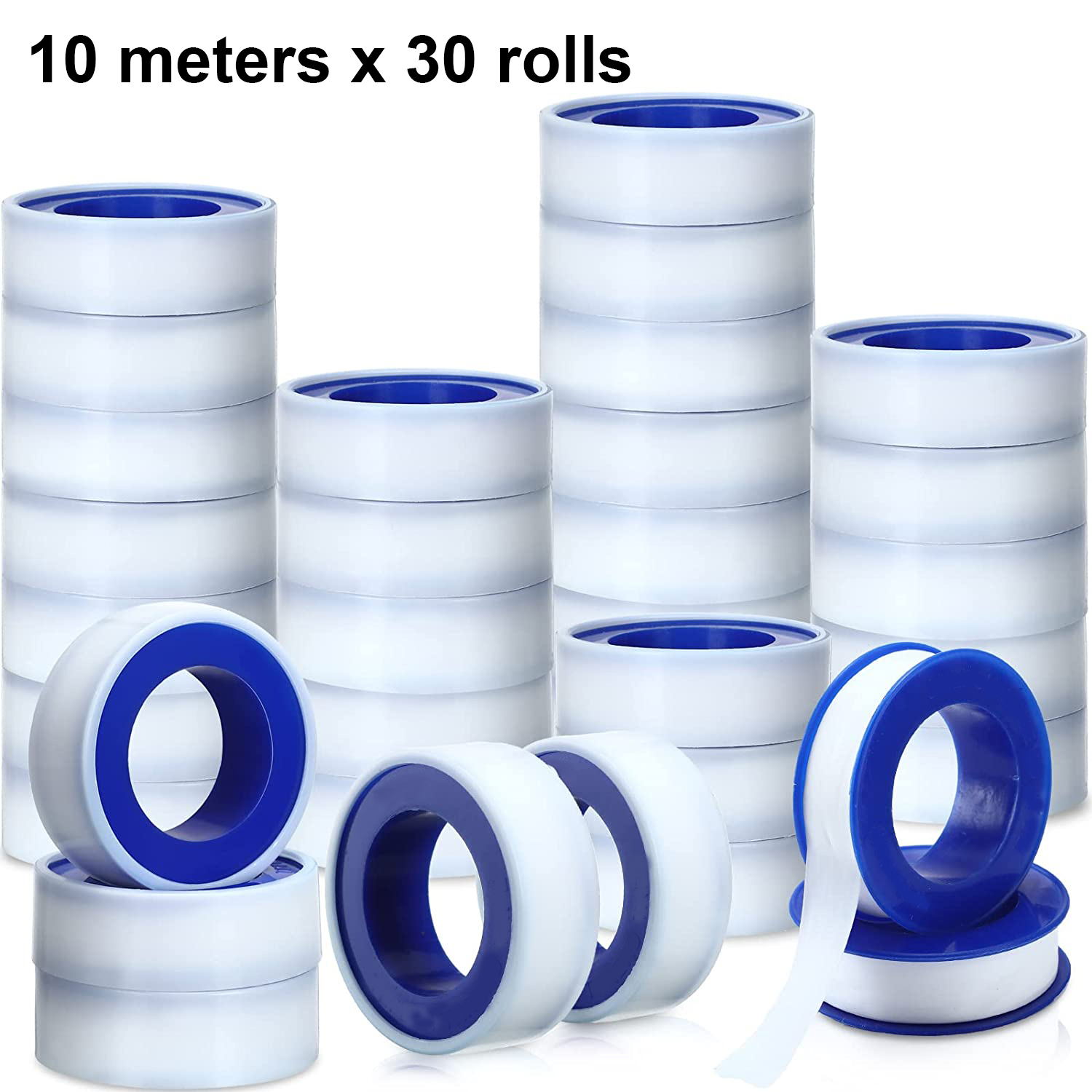 1/5/10/30 rotolo PTFE nastro per tubi dell'acqua nastro senza olio nastro sigillante accessori nastro sigillante a vite miglioramento della casa utilità idraulico: Champagne