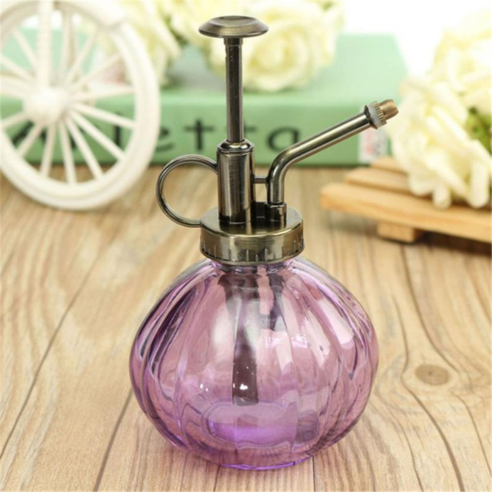 350ml retro vandkande blomst antik plast glas bronze stil planter brusebad håndværk dåser flaske små haveværktøj