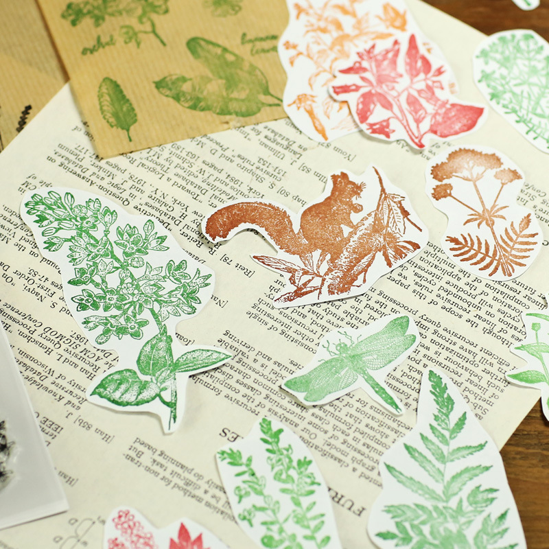 Xinaher vintage växtblad ekorre trollslända silikon klar stämpel för scrapbooking album pyssel hantverk dekoration gummistämpel