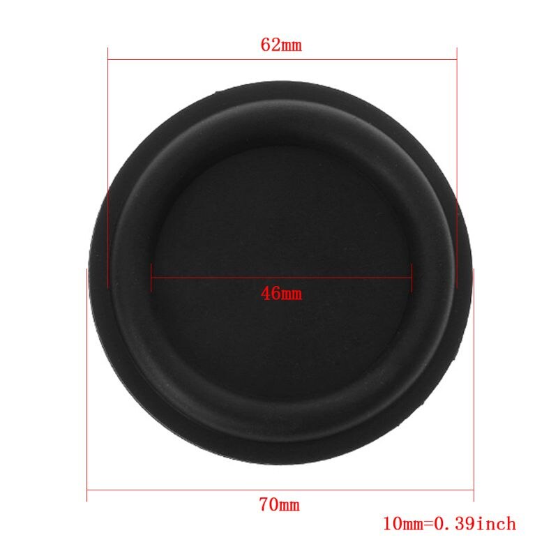 passiv Kühler Subwoofer Lautsprecher Vibration Membran Bass Gummi Tieftöner 40mm/30mm/45mm/50mm/62mm/52mm/70mm/66mm: 70mm