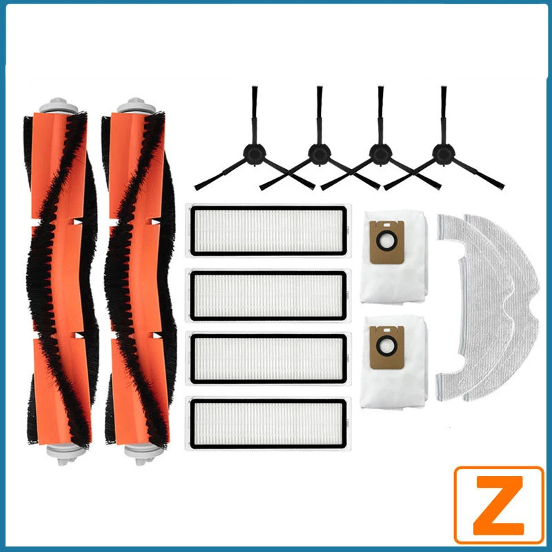 Para Xiaomi Mi Robot aspirador-mopa 2 Ultra STYTJ05ZHM filtro bolsas de polvo paño de mopa cepillo lateral principal piezas Accesorios: Lavanda