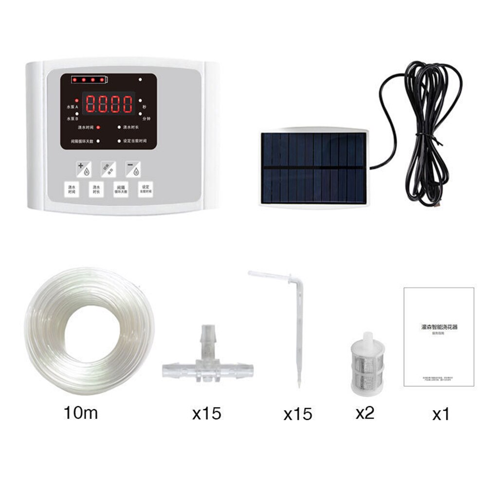 10m 15 Set Garden Automatic Irrigation Kit Watering Kit Drip Irrigation System Watering Irrigation Garden Irrigation Controller: B