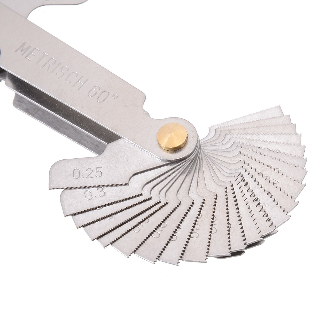 52 Blades Thread Measuring Gage 60 & 55 Degree Metric Whitworth Screw Pitch Gauge For Measure Tool