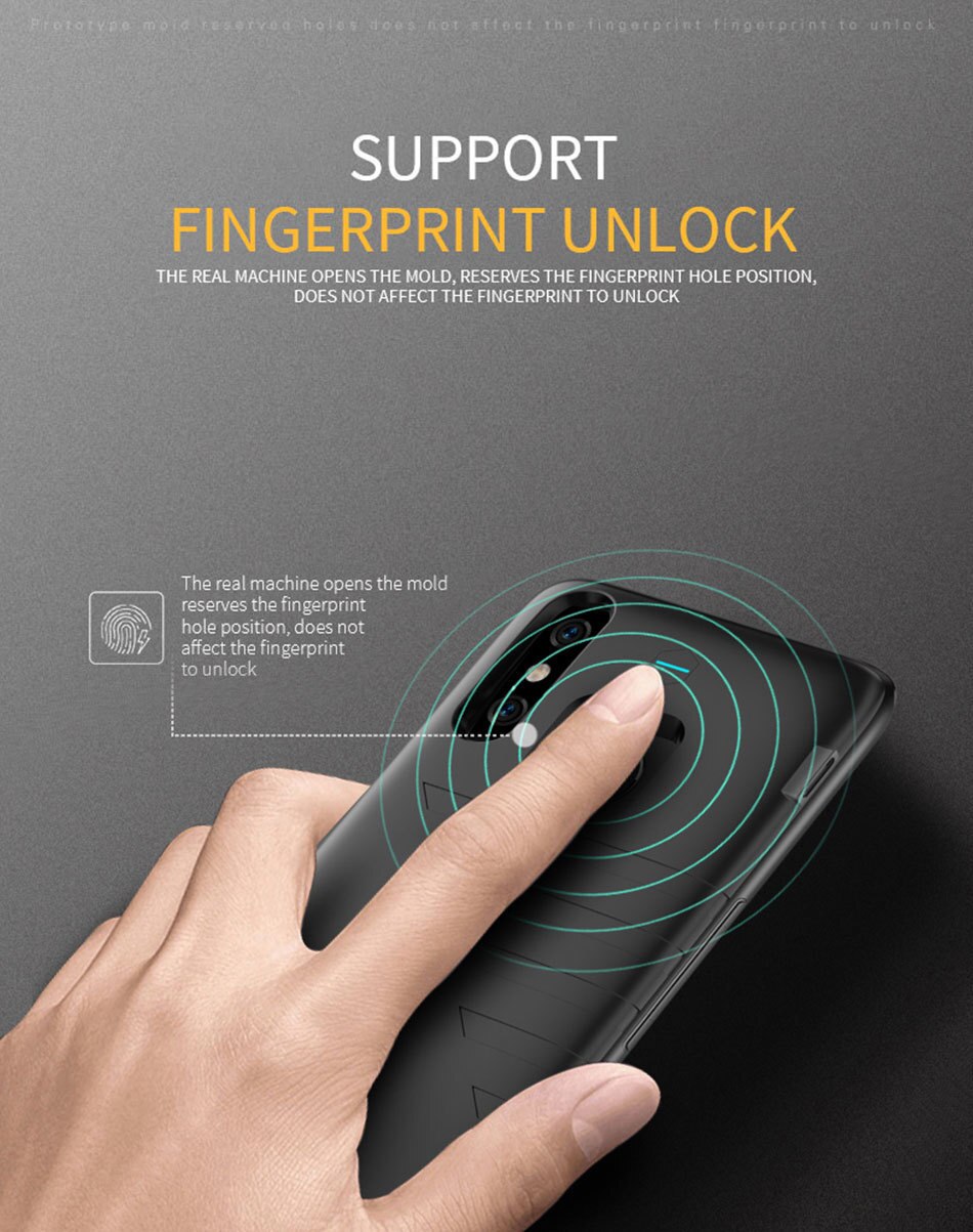 Funda de batería para Xiaomi Mi 8, 6800mah, Ultra cargador para teléfono inteligente Xiaomi Mi8 SE