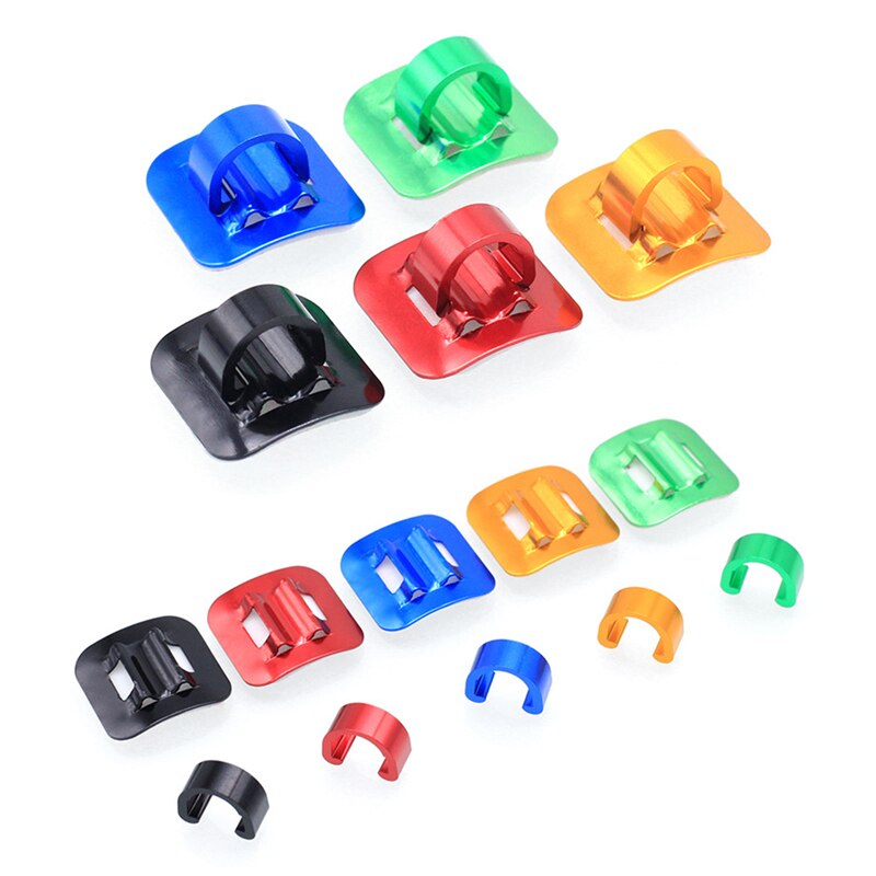 Bicycle Cables Housing Plastic/Aluminum Bike Oil Tube Fixed Clips C Shape Shift Brake Guide Cable Tube Fixed Clamp Frame Buckle