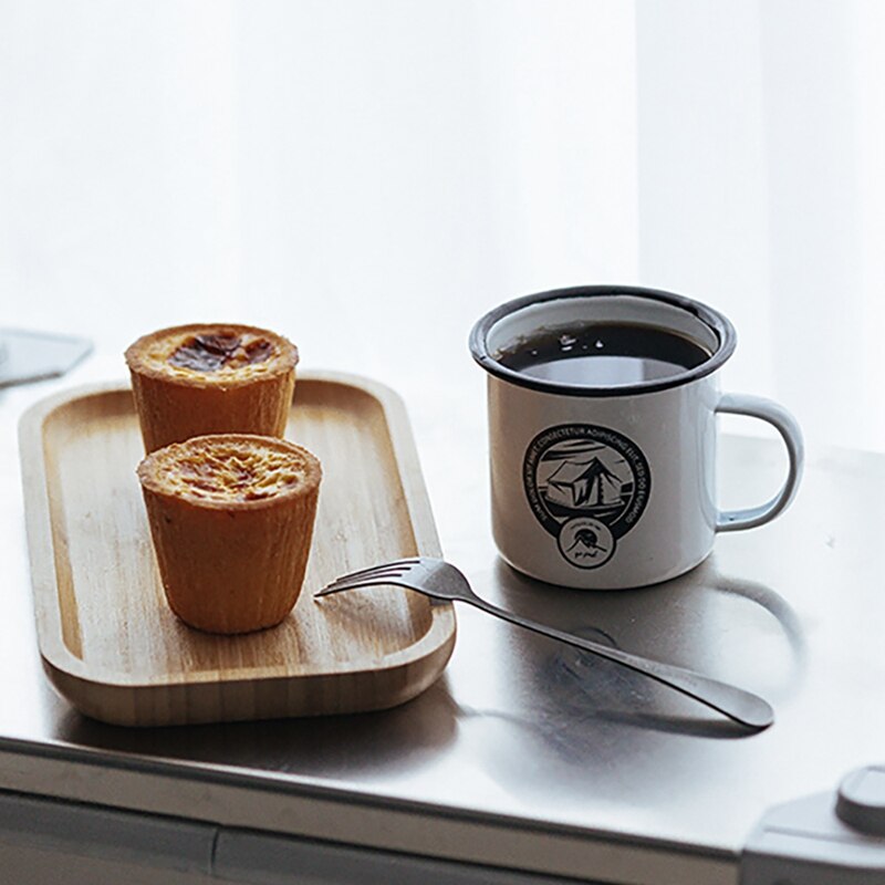 Emaille Camping Becher Paar einstellen Drucken Kreative Kaffee Tee Wasser Tassen Für Reisen Camping Wandern Wandern