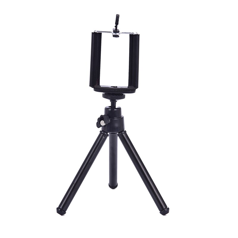 Portable Mini Flexible Tripod Monopod Selfie Stick Stabilizer Camera Stand For Lightweight Mini Camera Mini Mobile Phone Tripod: Black