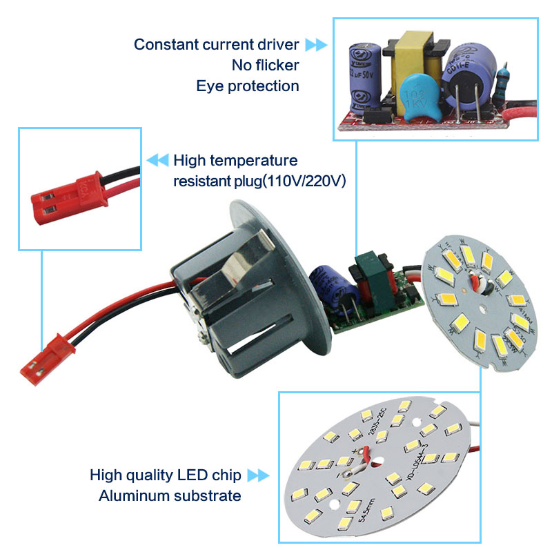 LED Crystal Light Transform Bulb 5W Integrated Light Source 4W LED Corn for Ceiling Chandeliers Retrofit Lamp 220V 110V