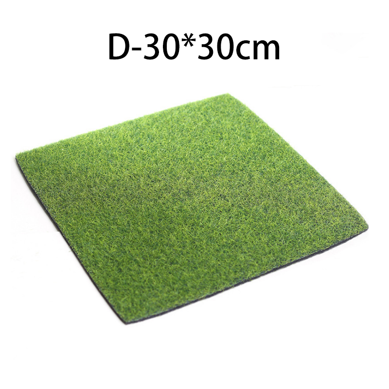 30X30Cm Miniatuur Kunstgras Gazon Turf Mat Landscaping Diy Ornament Tuin Yard Decoratie: D