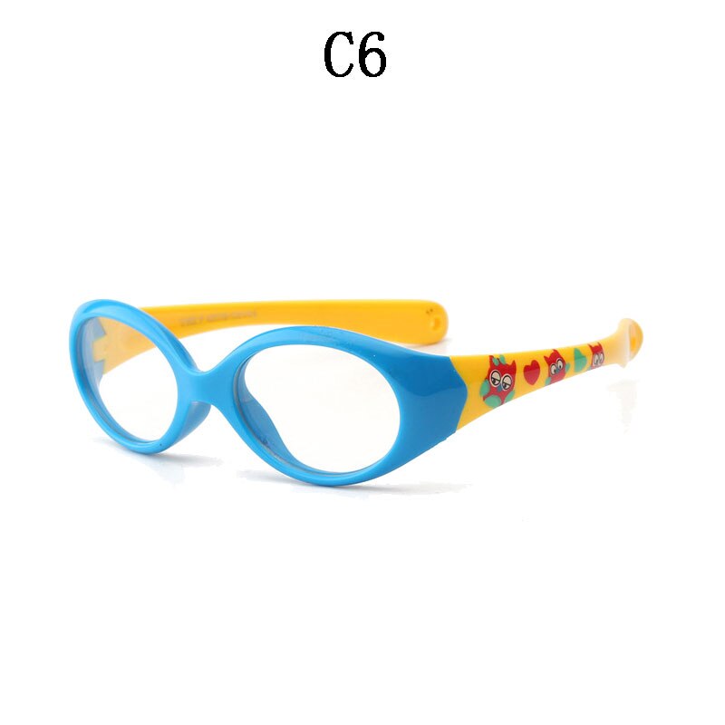 BOYSEEN Children's glasses frame Silicone frame Outdoor sports Kid Optical glasses 852: C6