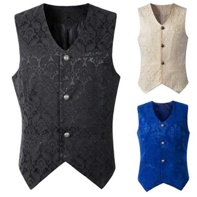 Steampunk gilet Steampunk veste victorienne sans manches gothique brocart gothique Vintage gilet