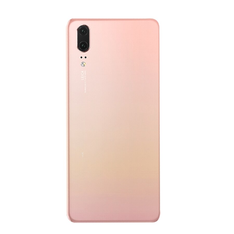 For Huawei P20 Back Battery Cover EML L29 L22 Back Glass Door Housing Case For Huawei P20 Battery Cover Rear Panel: Pink With Lens