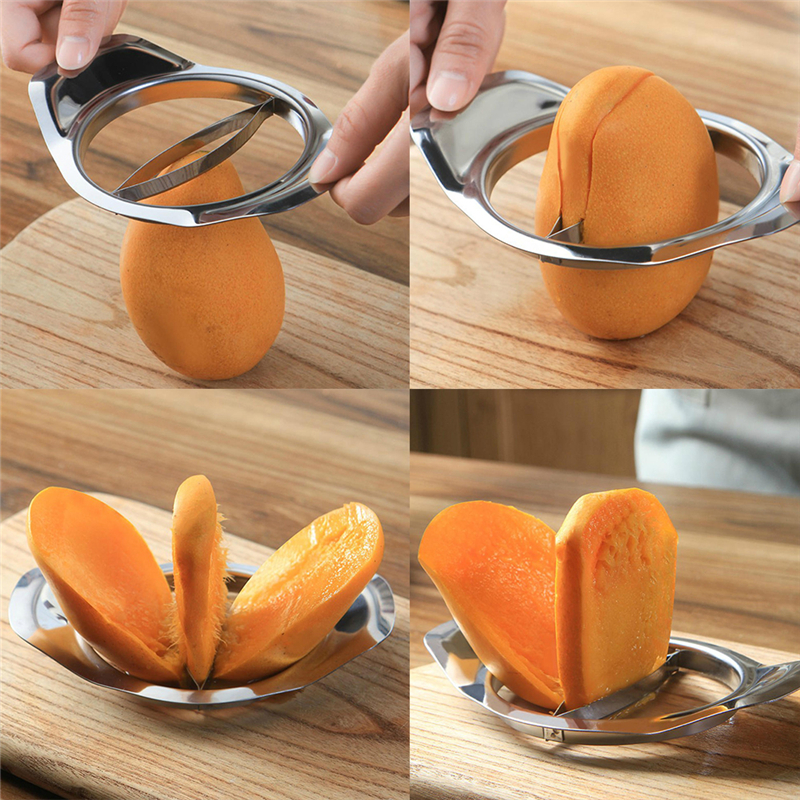 Fantastische Keuken Tool Mango Corer Slicer Cutter Kiwi Mes Mango Core Pit Remover Fruit Groente Tool Fruit Dunschiller
