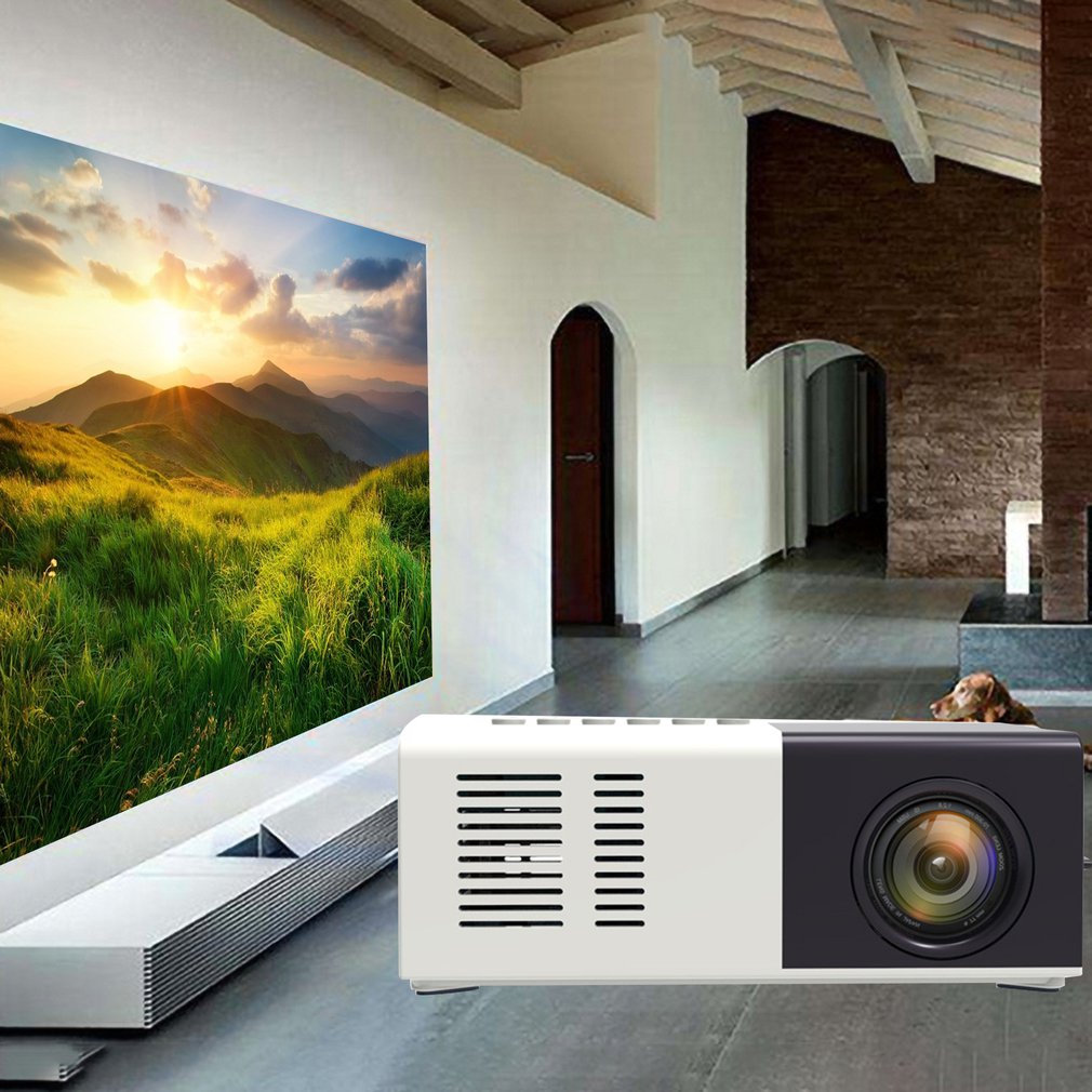 Mini Proiettore J9 - Full HD LED - Interfacce Multimediali HDMI, USB, AV - Beamer Domestico