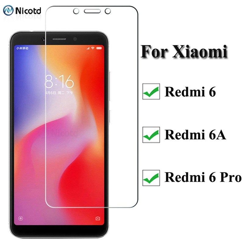 1pc/2pcs/3pcs Tempered Glass For Xiaomi Redmi 6a Screen Protector Film Protective Glass For Xiaomi Redmi 6 Pro Redmi 6 Redmi 6a