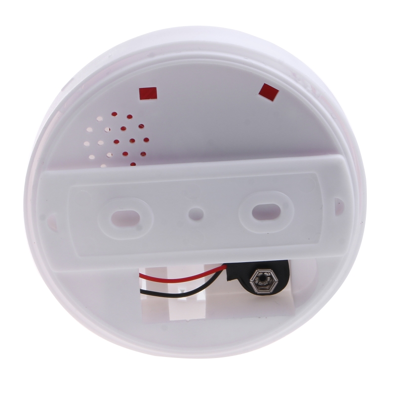 Smoke Detector Smoke Alarm with Photoelectric Sensor &amp; 9V Battery Operated Fire Safety Kitchen Home Hotel Mall