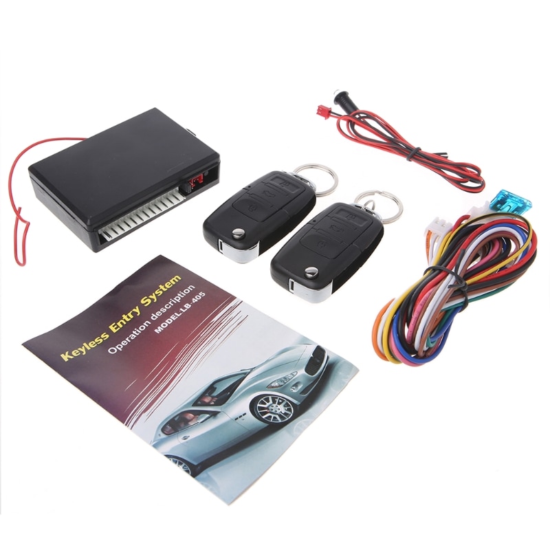 Entrega gratuita 2018 kit central de controle remoto do carro universal porta bloqueio keyless sistema entrada alarme novo