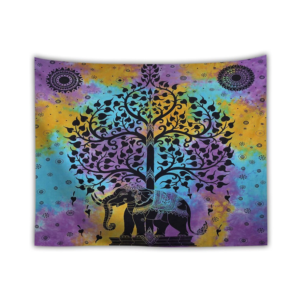 Mandala Deken Muur Opknoping Hippie Gooien Tapijt Mat Decoraties Bohemian Olifant Gedrukt Boerderij Dorm Bed Cover Tafelkleed: A3