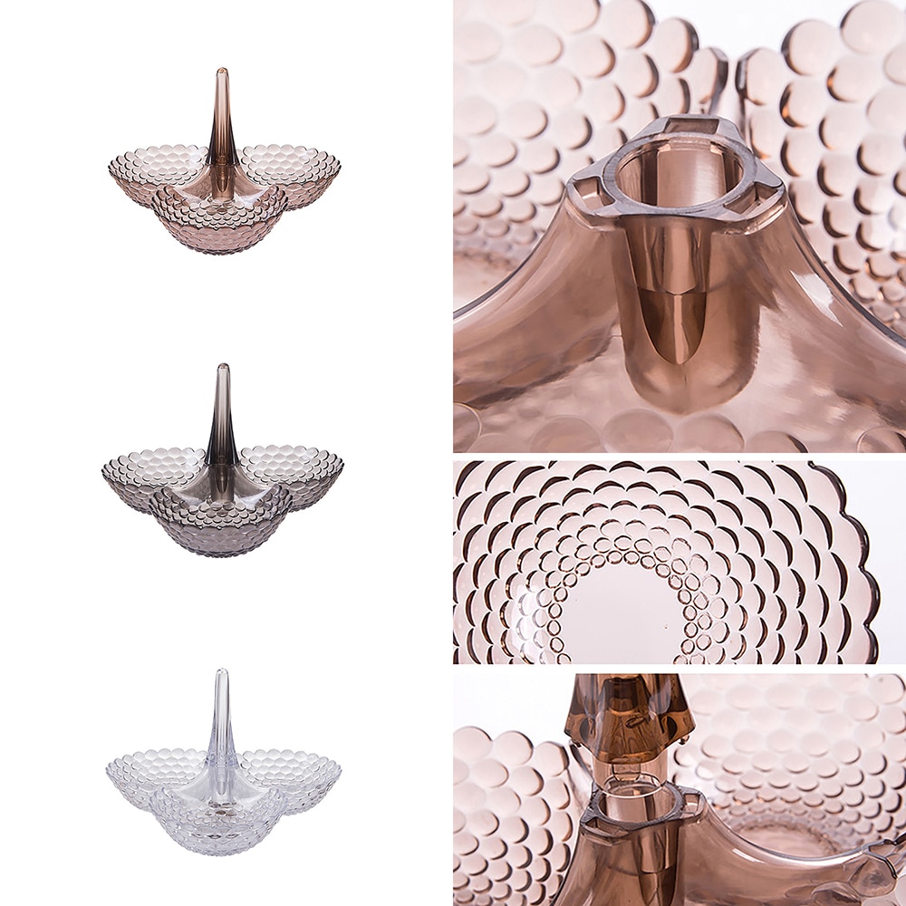 Stacked European Storage Tray Multi-layer Plastic Plate Dried Fruit Snack Platter Bowl Table Snack Candy Trays Rack storage