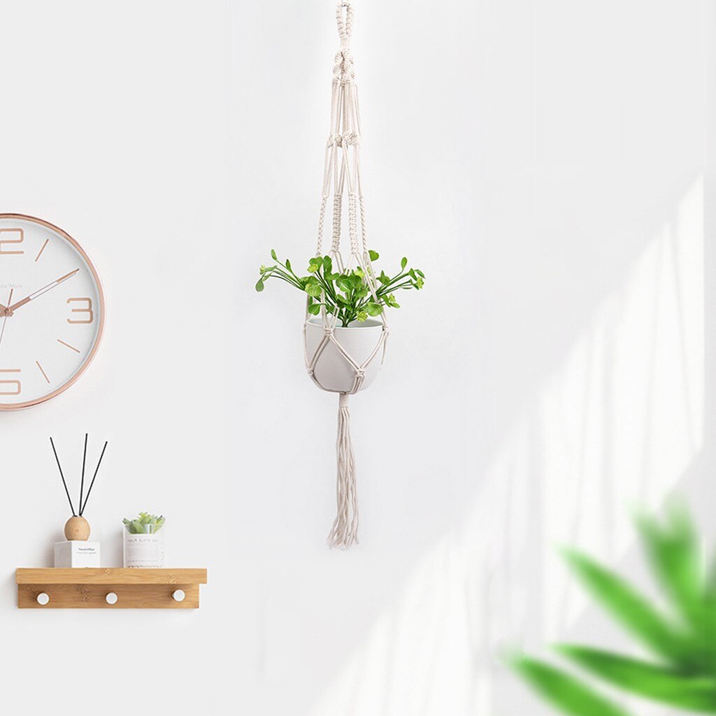 Europa plantebøjler dekoration hjem indendørs hængende planter kurv bekvemmelighed europa plante bøjler med træperler dekorative