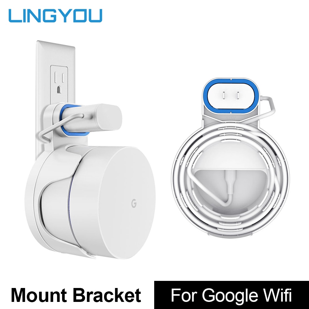 Lingyou Wall Mount Voor Google Wifi Accessoires Voor Google Mesh Wifi Systeem En Google Wifi Router Zonder Rommelige Draden Of schroeven