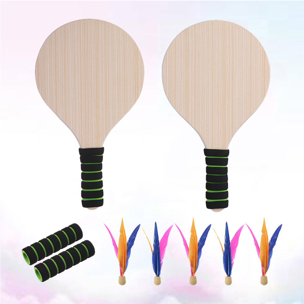 Paddle Ball jeu plage Tennis ping-pong Cricket Badminton raquette pagaies ensemble intérieur extérieur jeu de raquette pour enfants et adultes