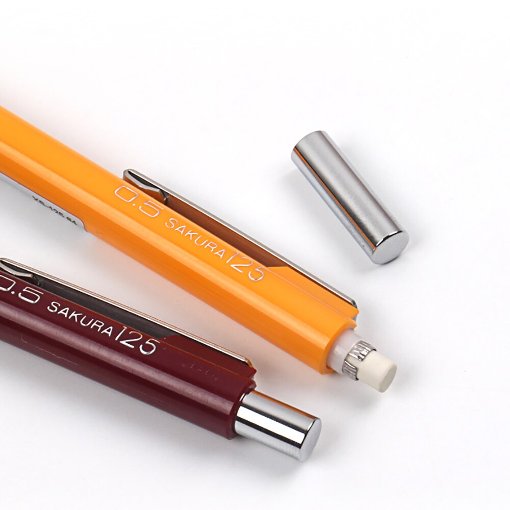 Crayon automatique japonais Sakura XS-123/125, 4 pièces, pour étudiants, , dessin, peinture, noyau Anti-rupture 0.3/0.5/0.7MM