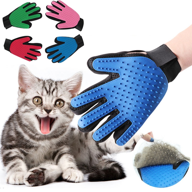 Handschoen Voor Katten Kat Grooming Hond Haar Deshedding Borstel Kam Handschoen Voor Hond Vinger Reiniging Massage Handschoen Voor dier