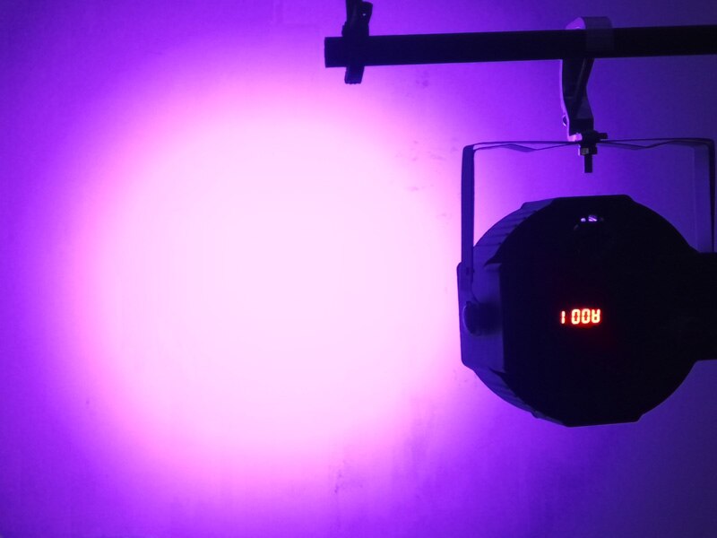 RGBWA UV 6-in-1 Bühne Led Par Licht DMX512 6-Farbe LED Flach Par Licht IN/OUT Stecker Stimme DJ Färben Lichter