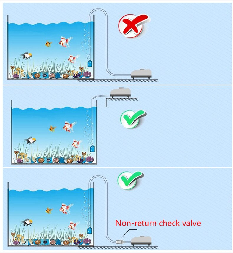 Super Aquarium Luchtpomp Fish Tank Air Compressor Voor Aquarium Verstelbare Stille Rustige Air Control Aquarium Vis Accessoires