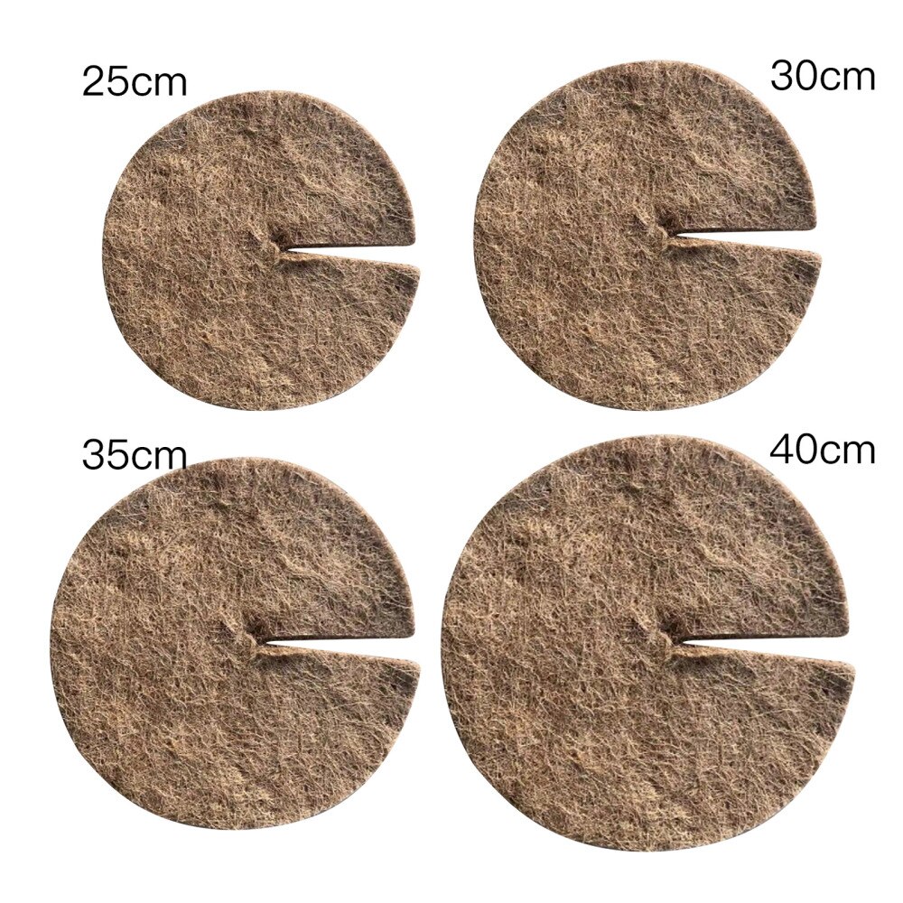Ring Tree Protector Mat Acupuncture Round Brown Flakes Gardening Tools Pad For Indoor Or Outdoor Disc Plant Cover