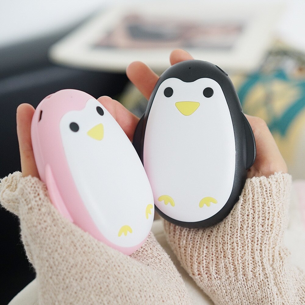 Fille préféré Mini chauffe-main pour hiver Portable USB Rechargeable pingouin/ours polaire batterie externe meilleur pour fille QW281