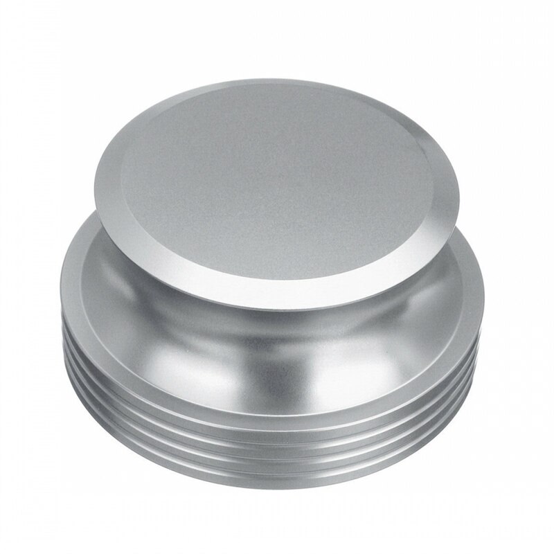 Record Turntables Weight Stabilizer LP Clamp Aluminum Metal Player Accessories: Silver