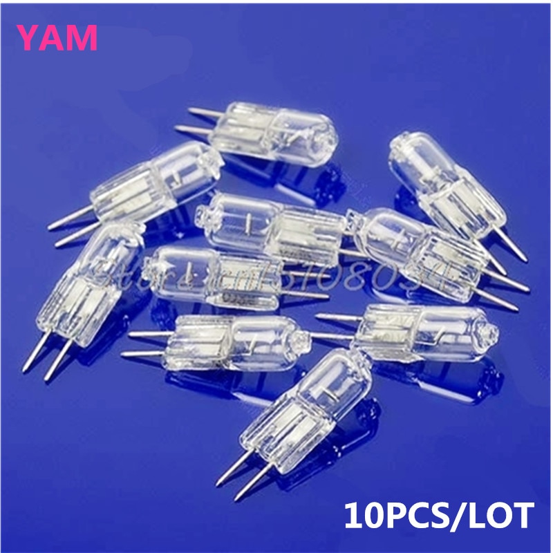 10 stk/parti halogenpære 20w 20 watt 12v g4 base jc type  #k4 u 3x#