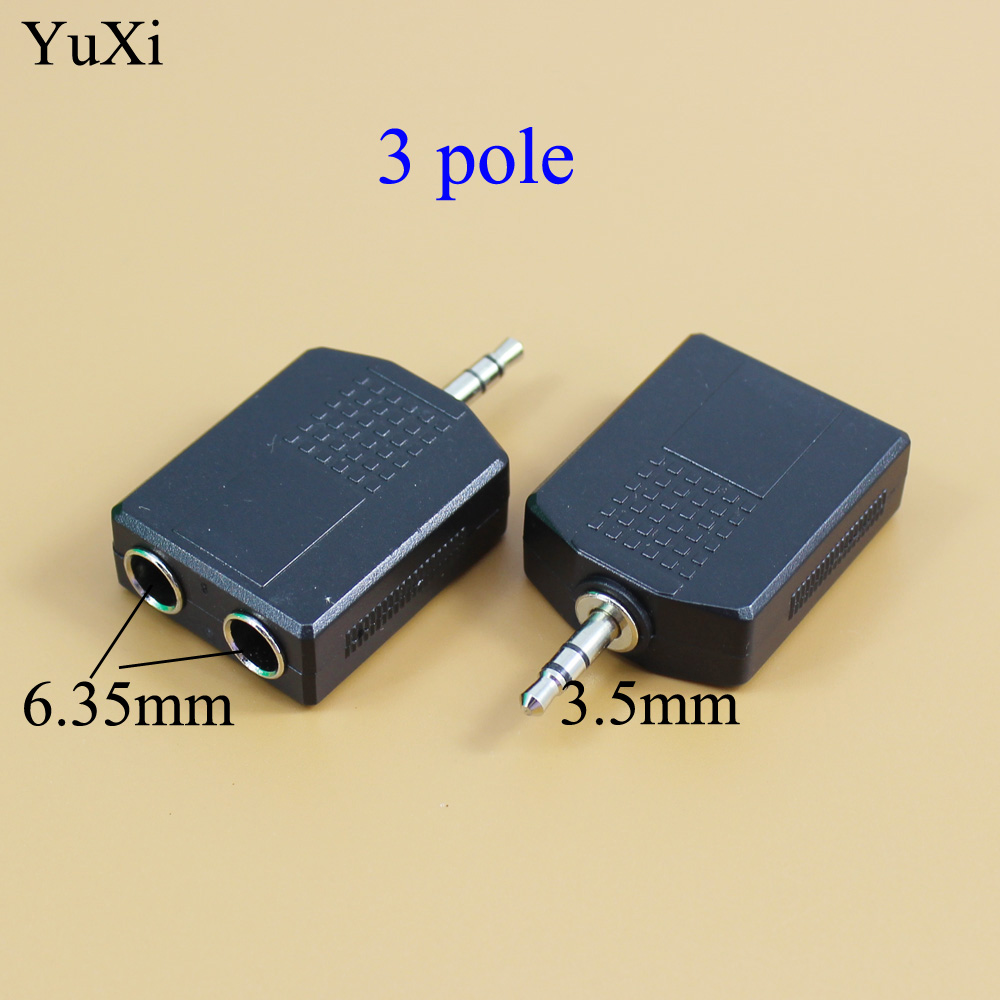 3.5mm/6.35 honkontakter  to 2 rca-hankontakter f/m eller m/f-hankontakter  to 2 dubbel rca-honkontakter av-stereoljudadapter y-kontakt splitterkontakt