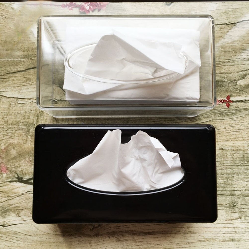 Modern Acrylic Facial Tissue Dispenser Box Cover / Decorative Napkin Holder TB009