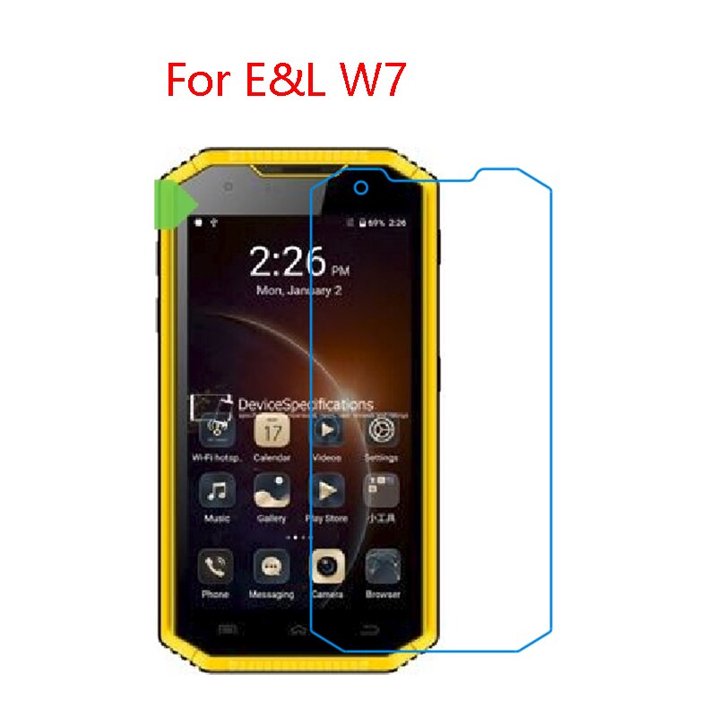 (2-Pack) 9H flexible glass screen protector For E&L W9,W8,W7,W6,W5,S70,S60,S50,S30: W7