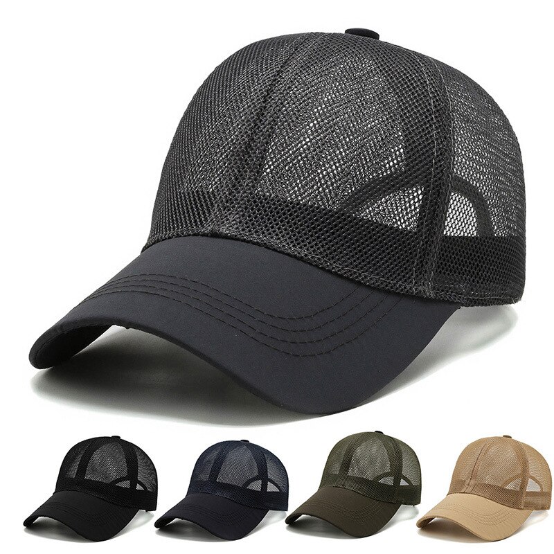 Degli uomini di Estate Traspirante Protezione Della Maglia di sport di modo Cappellini Da Baseball Protezione Solare Esterna Cappello A Secco Veloce cappelli cappelli di snapback gorras