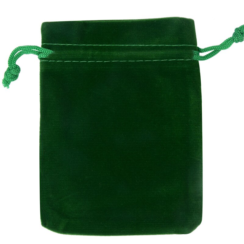 25pcs/bag 9x12cm Jewelry Packaging Velvet Bag Wedding Bags & Pouches: Green