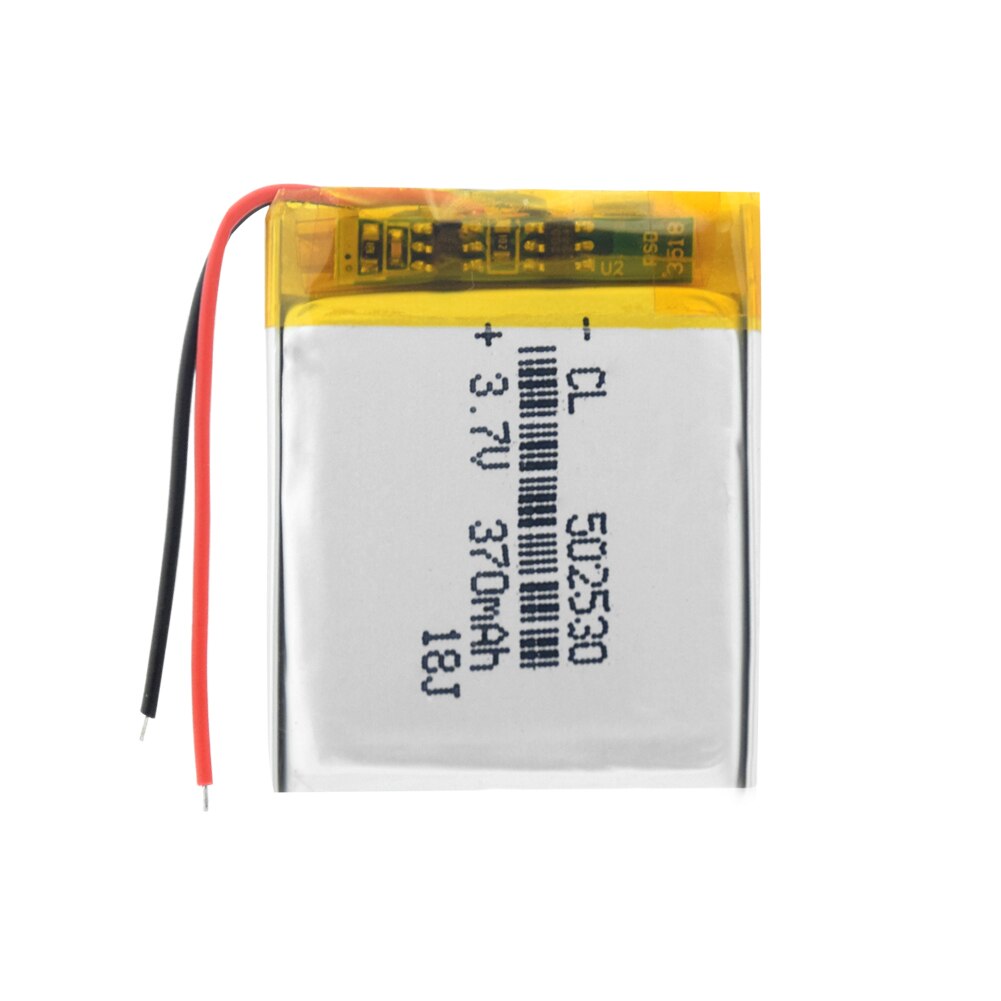 1/2/4 Pcs Rechargeable 370mAh Li-po Battery 3.7V Lithium Li-ion Polymer Batteries 30x25x5mm 502530 Li-polymer Bateria With PCB