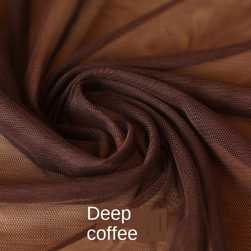 Verschlüsselung Weiche Blick Tuch Moskito Netze Kleid Material Sommer Kleidung Gittergewebe Spitze Stoff: Kaffee