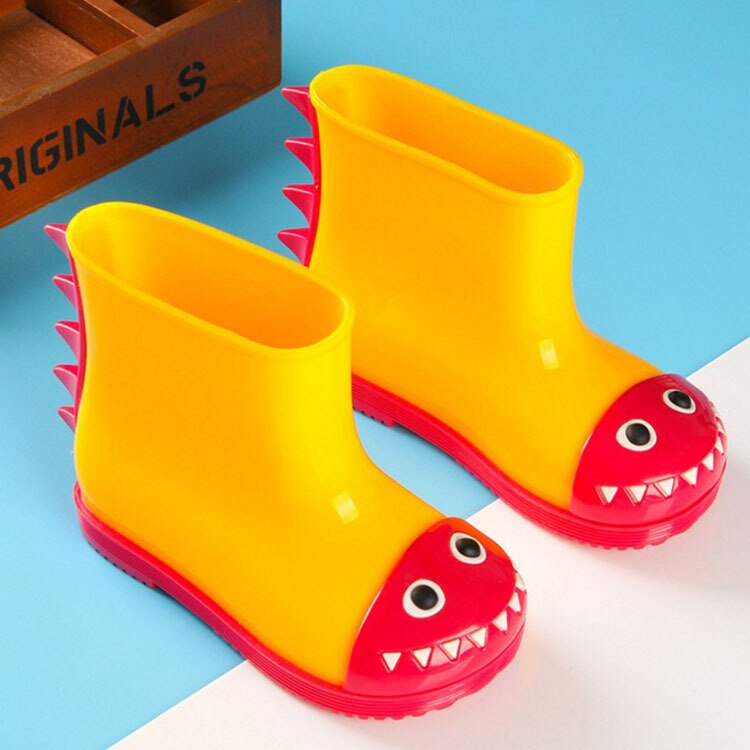 Kinderen Regen schoenen Mode Kinderen laarzen PVC Rubber Boy Baby Cartoon Meisje Waterdichte dinosaurus Regen laarzen