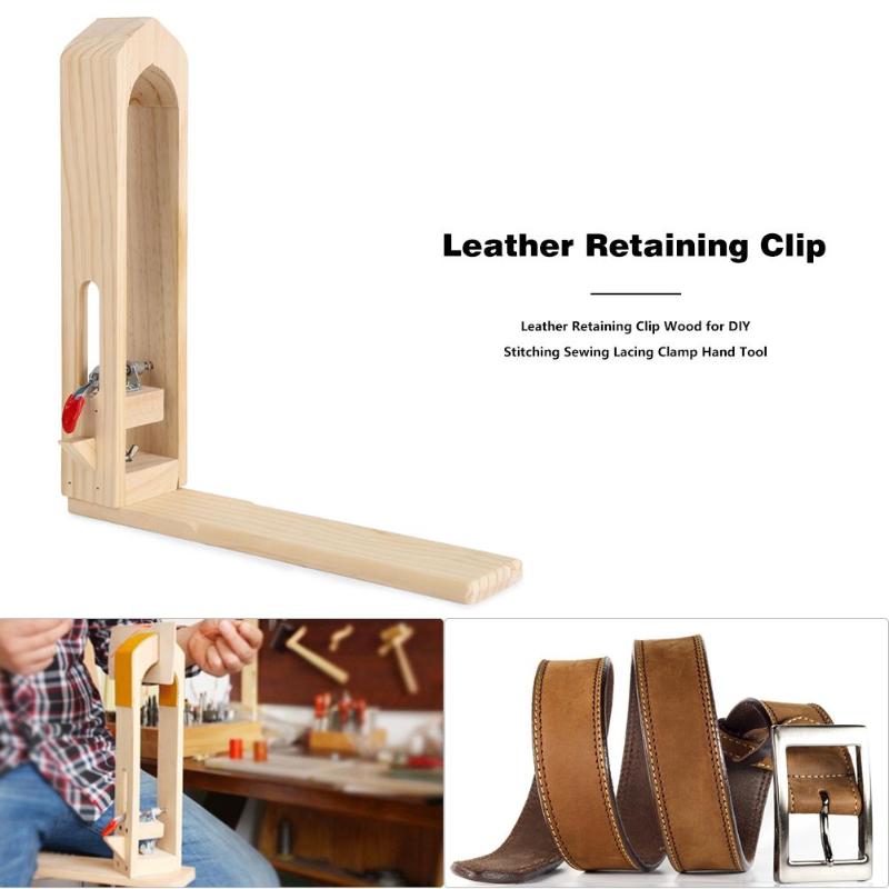 Træ læder fastholdelse klip læder håndværk syværktøj klemmer til diy syning syning snøring klemme håndværktøj læderfartøj
