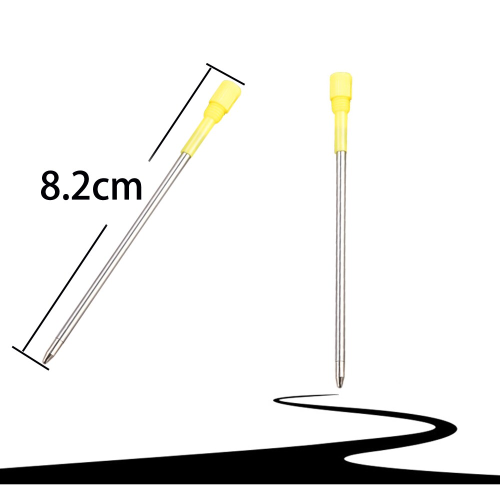 100 pcs/lot Metal Ballpoint Pen Refills Blue & Black Ink crystal Big Diamond Ball Pens Refill School Office Stationery Supplies