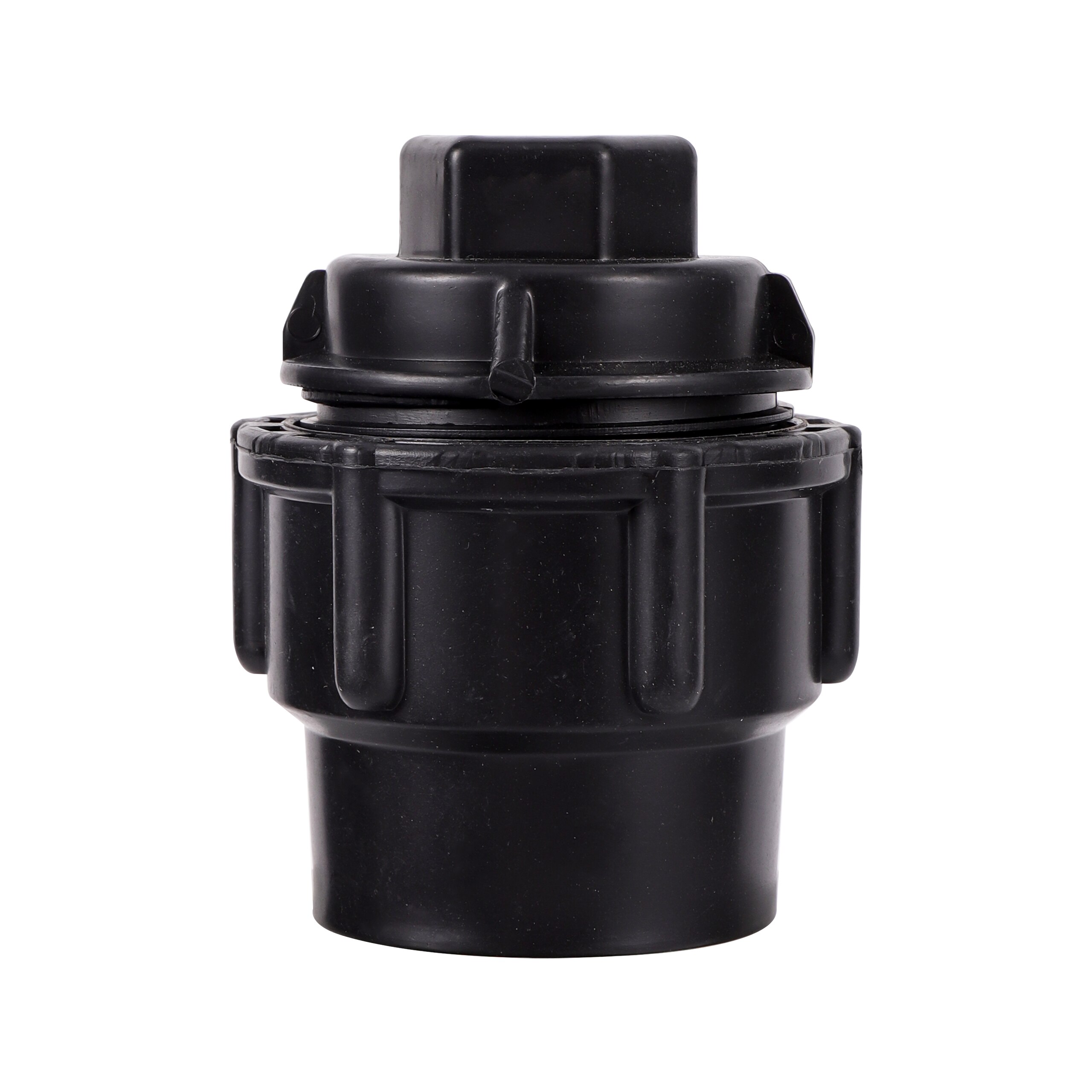 PE PVC Tube Pipe Fast Connection Connector ID 25mm Agriculture Irrigation Pipe Fittings Ball Valve Watering System Joint Black: End cap